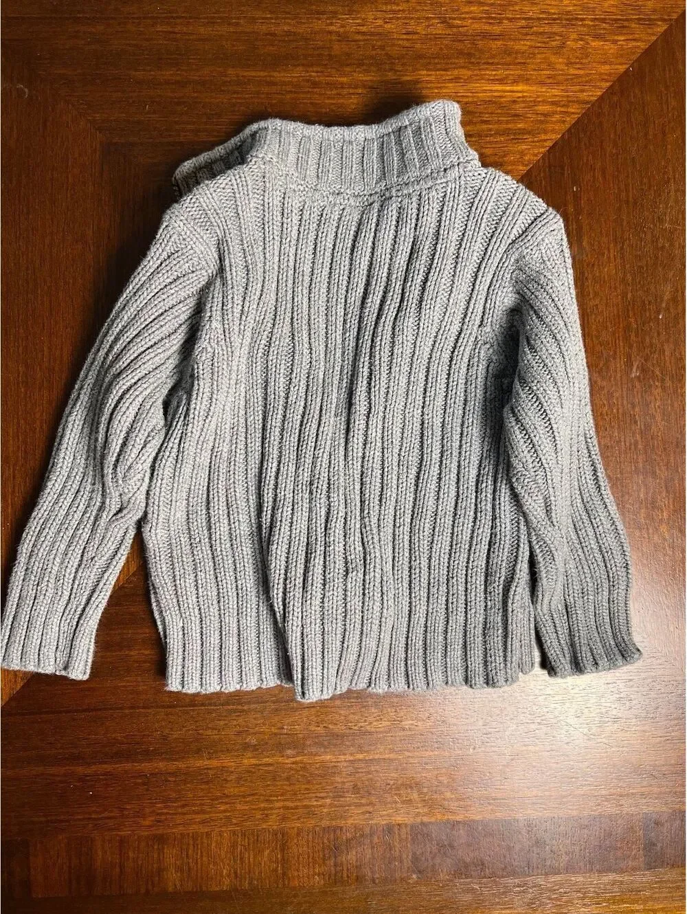 Carter's Gray Cable Knit Sherpa-Lined Zip Sweater 2T